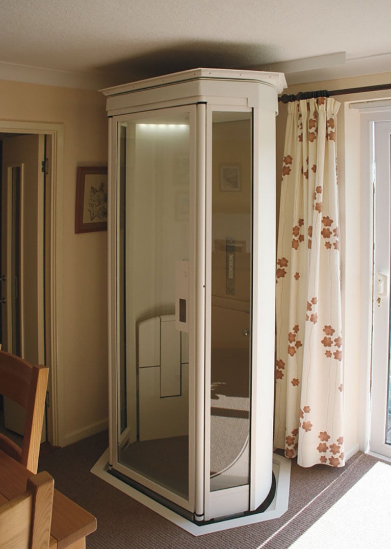 MrandMrsNLifestyleHomeElevatorinLivingRoom Terry Lifts