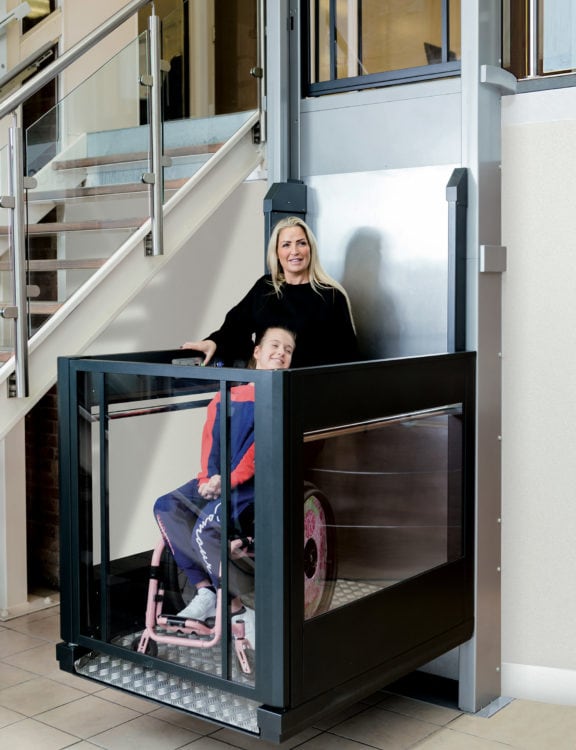 Terry Lifts Melody 3 Vertical Platform Lift, shown as an example of the type of lift to be installed under the Newcastle City Council adaptation framework