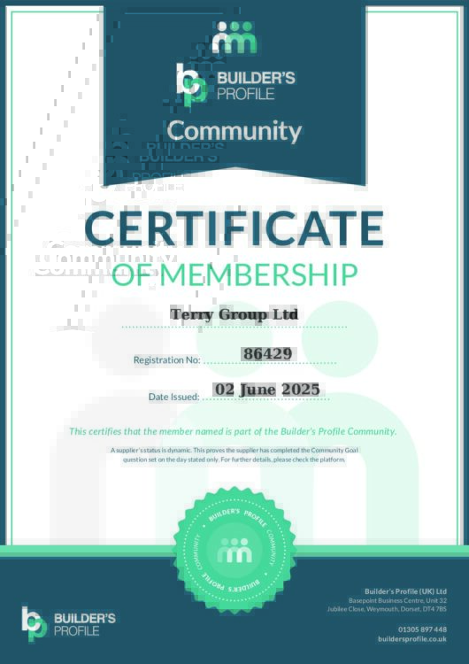Builder's Profile Membership Certificate