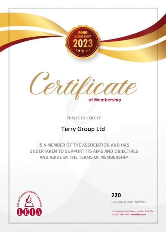 LEIA Membership Certificate