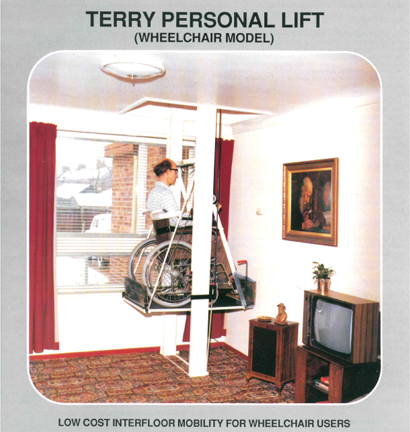 First Terry Lifts wheelchair lift